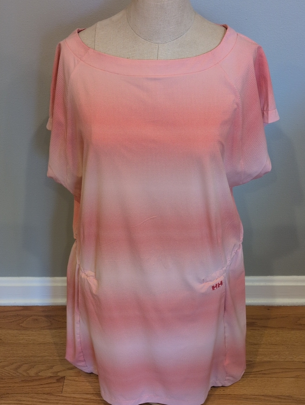 Helly Hansen Thalia Peach Gradient Summer Dress Large